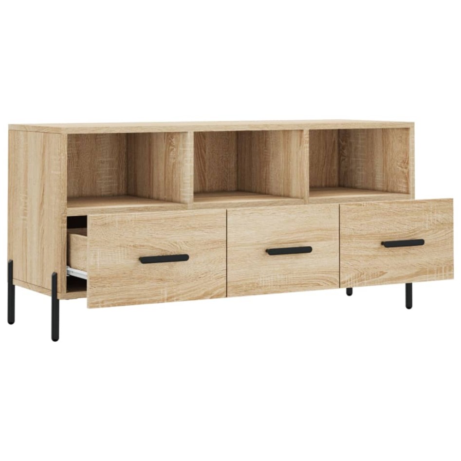 Mueble de TV madera de ingeniería roble Sonoma 102x36x50
