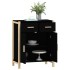 Aparador de madera contrachapada negro 62x38x75