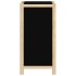 Aparador de madera contrachapada negro 62x38x75