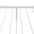 Estructura cama sin colchón con estribo metal blanco 100x200