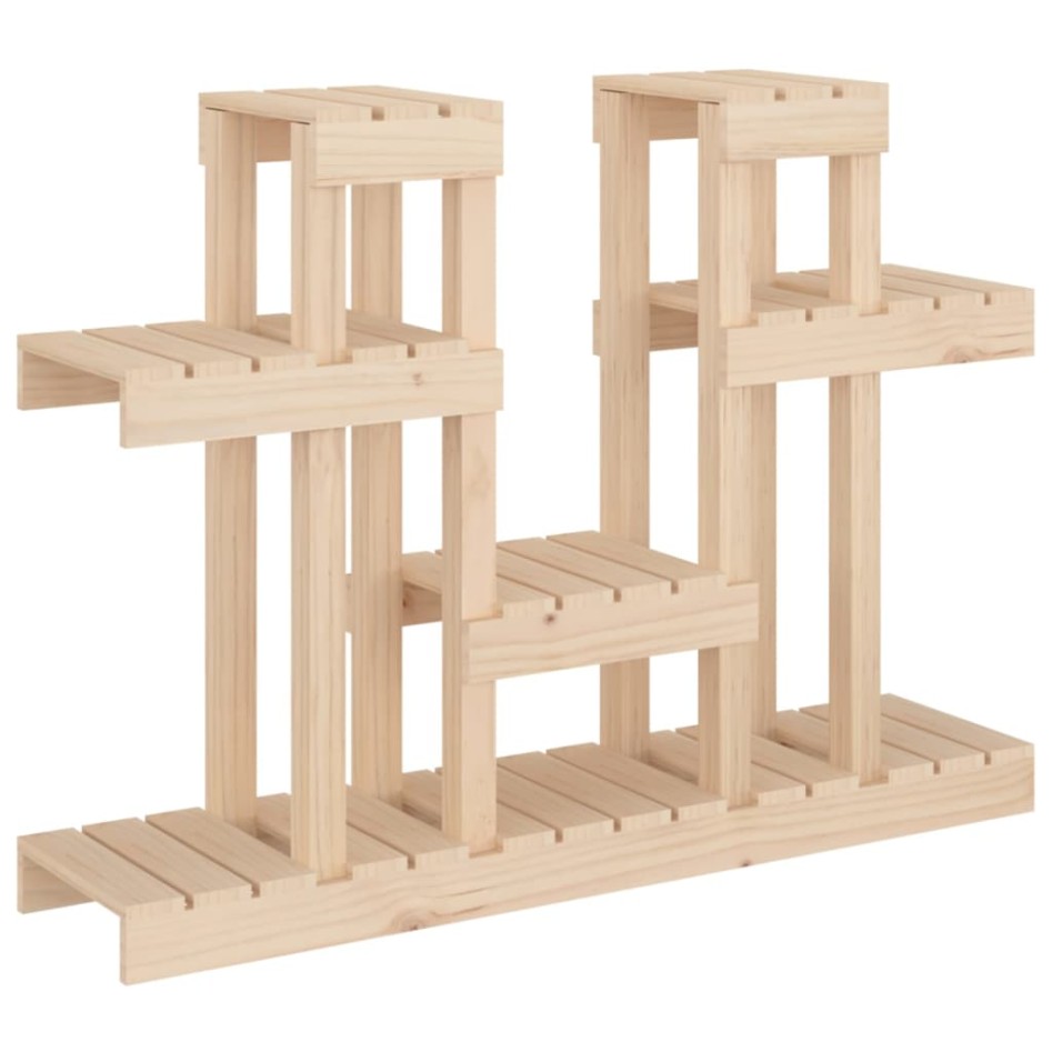 Soporte para plantas madera maciza de pino 104,5x25x77,5