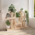 Soporte para plantas madera maciza de pino 104,5x25x77,5