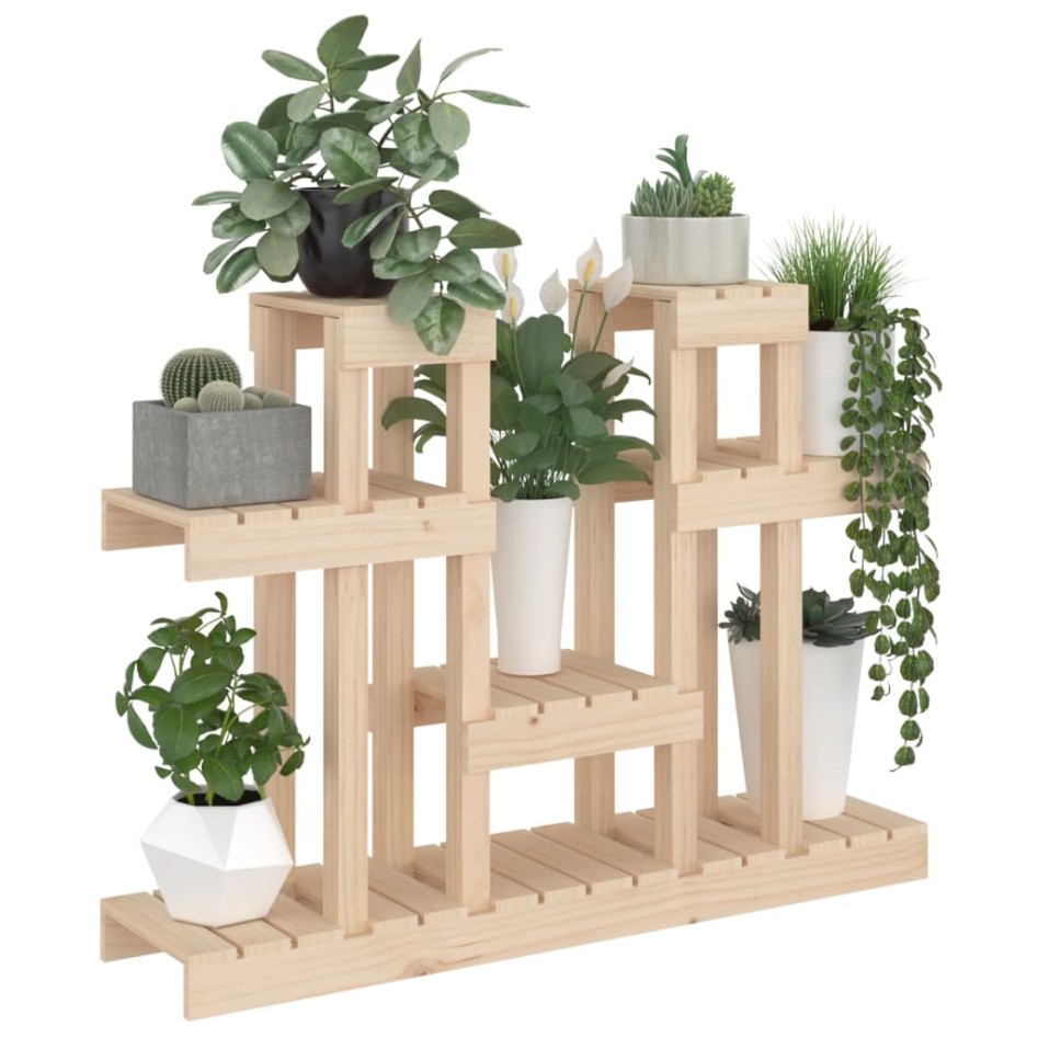 Soporte para plantas madera maciza de pino 104,5x25x77,5