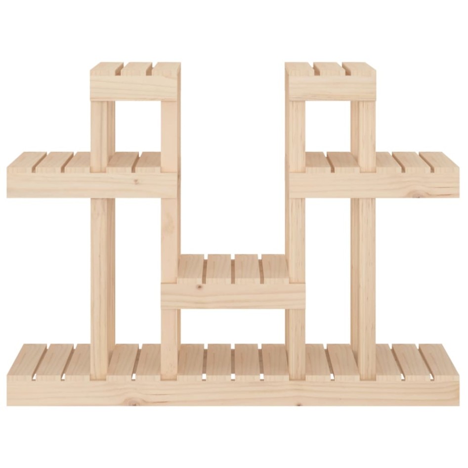 Soporte para plantas madera maciza de pino 104,5x25x77,5