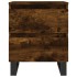 Mesitas noche 2 uds madera ingeniería roble ahumado 40x35x50