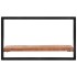 Estantes de pared 2 unidades madera maciza acacia 60x25x35