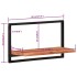 Estantes de pared 2 unidades madera maciza acacia 60x25x35