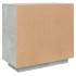 Aparador de madera contrachapada gris hormigón 80x40x75