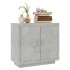 Aparador de madera contrachapada gris hormigón 80x40x75