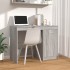 Escritorio de madera contrachapada gris Sonoma 100x50x76