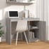 Escritorio de madera contrachapada gris Sonoma 100x50x76