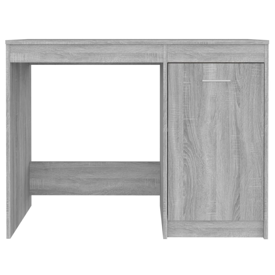 Escritorio de madera contrachapada gris Sonoma 100x50x76