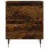 Mesitas noche 2 uds madera ingeniería roble ahumado 40x35x50