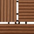Baldosa de porche WPC marrón 11 unidades 30x30
