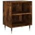 Mesitas de noche 2 uds madera ingeniería roble humo 40x30x50