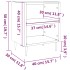 Mesitas de noche 2 uds madera ingeniería roble humo 40x30x50