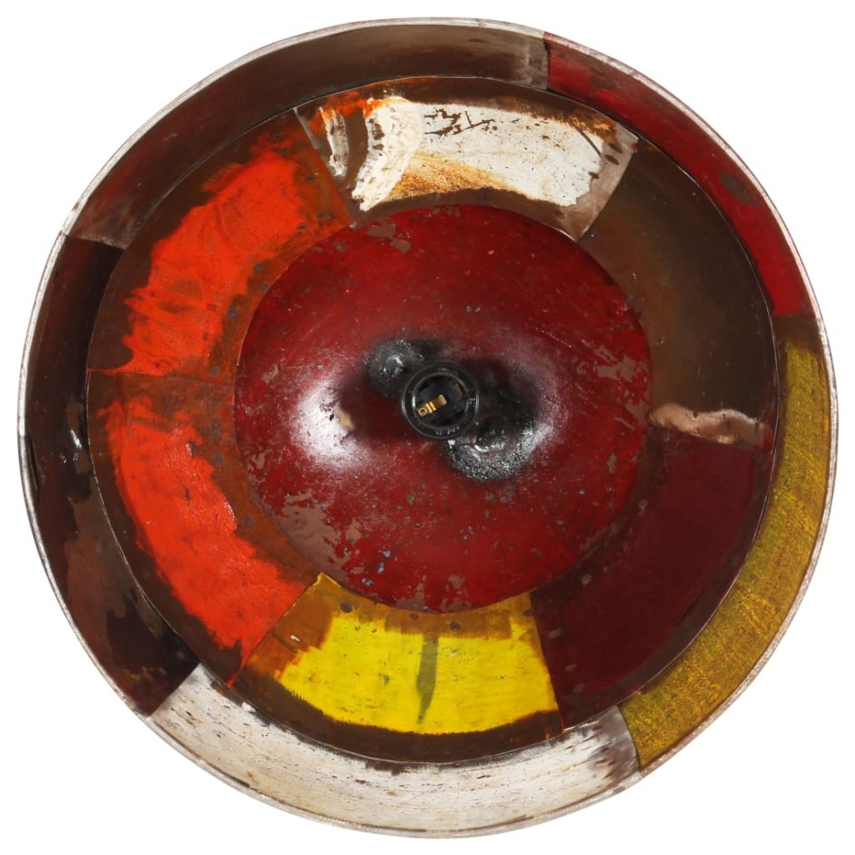 Lámpara colgante vintage 25 W multicolor redonda 31 cm