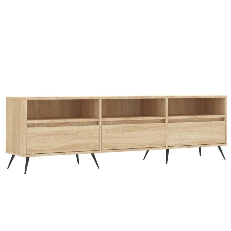 Mueble de TV madera contrachapada roble Sonoma 150x30x44,5