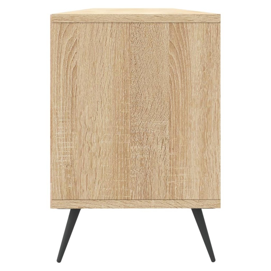 Mueble de TV madera contrachapada roble Sonoma 150x30x44,5