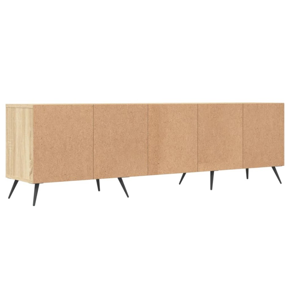 Mueble de TV madera contrachapada roble Sonoma 150x30x44,5