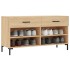 Banco zapatero madera de ingeniería roble Sonoma 102x35x55