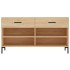 Banco zapatero madera de ingeniería roble Sonoma 102x35x55