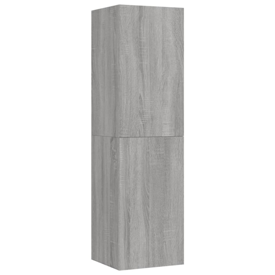 Muebles para TV de pared 2 uds gris Sonoma 30,5x30x110
