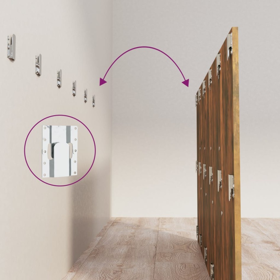 Cabecero cama madera contrachapada roble ahumado 200x1,5x80