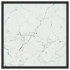 Mesa de centro negra con vidrio de mármol blanco 60x60x35
