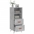 Aparador de madera contrachapada gris hormigón 34,5x34x90