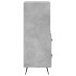 Aparador de madera contrachapada gris hormigón 34,5x34x90