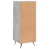 Aparador de madera contrachapada gris hormigón 34,5x34x90