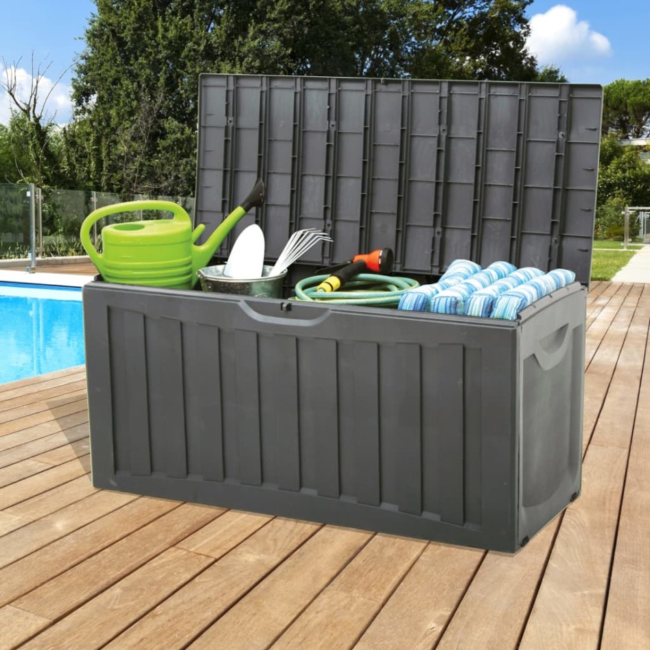 Caja de almacenaje polipropileno negra 118x53x57