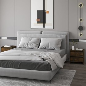 Mesita noche 2 unidades roble ahumado 45x34,5x44,5