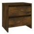 Mesita noche 2 unidades roble ahumado 45x34,5x44,5