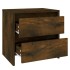 Mesita noche 2 unidades roble ahumado 45x34,5x44,5