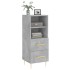 Aparador de madera contrachapada gris hormigón 34,5x34x90