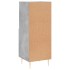 Aparador de madera contrachapada gris hormigón 34,5x34x90