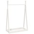 Perchero de madera maciza de pino blanco 100x45x150