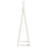 Perchero de madera maciza de pino blanco 100x45x150