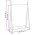 Perchero de madera maciza de pino blanco 100x45x150