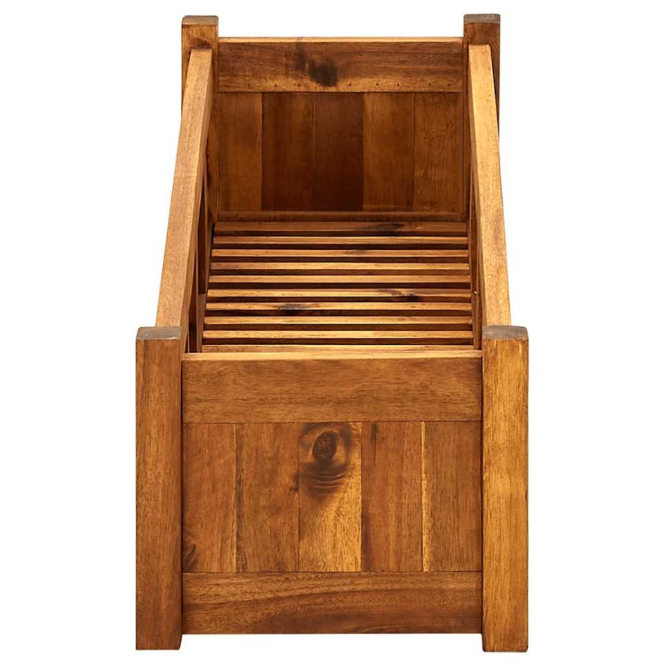 Arriate de madera de acacia 100x30x25