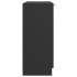 Aparador de madera contrachapada negro 60x30x70