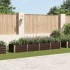 Arriate de acero galvanizado marrón 320x80x45