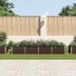 Arriate de acero galvanizado marrón 320x80x45