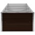 Arriate de acero galvanizado marrón 320x80x45