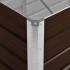 Arriate de acero galvanizado marrón 320x80x45