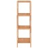 Estantería de baño madera maciza de nogal 35,5x35,5x112,5