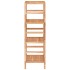 Estantería de baño madera maciza de nogal 35,5x35,5x112,5