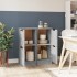 Aparadores 2 uds madera contrachapada gris Sonoma 30x30x70
